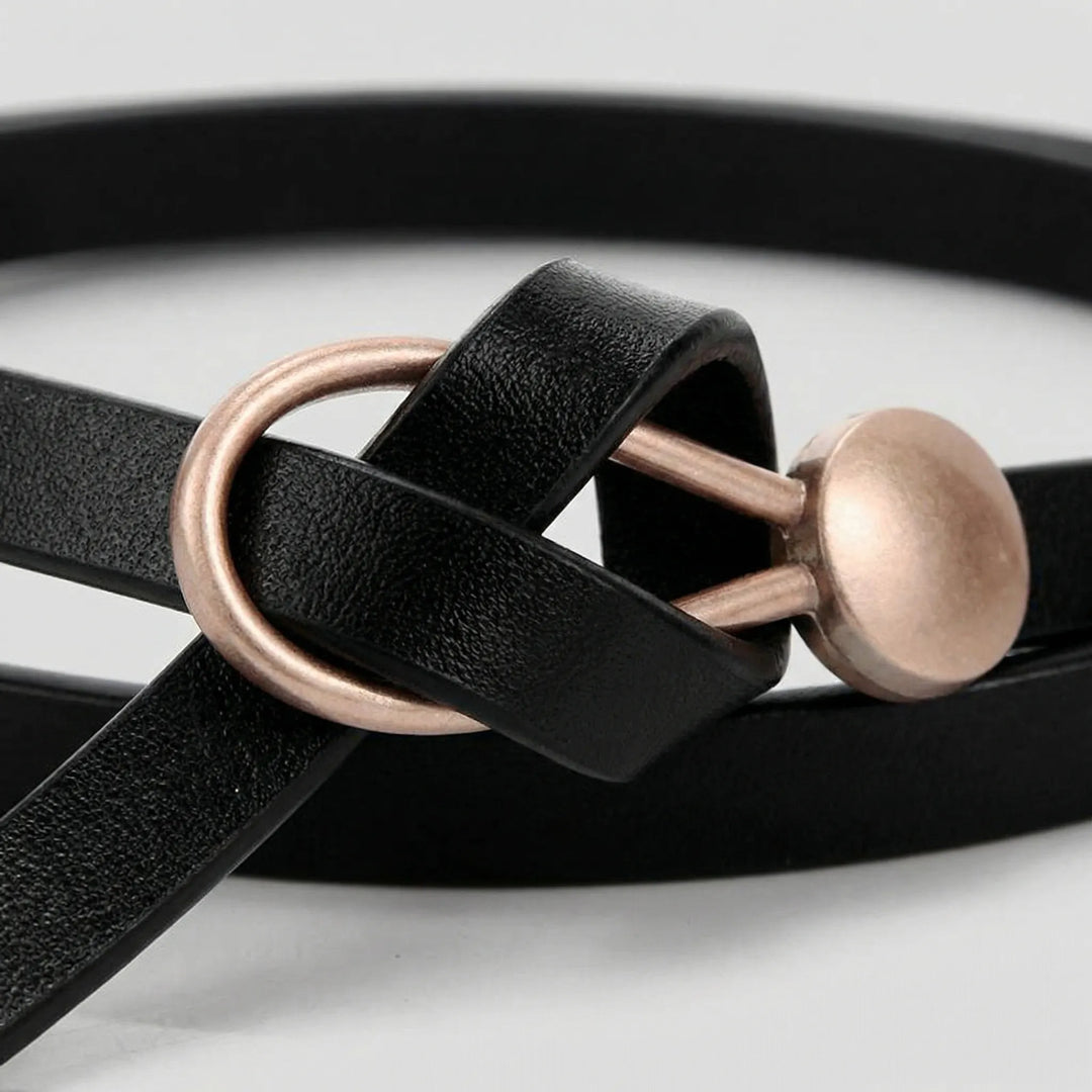 Knotura - Slim Knotted Bow Waist Belt
