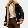 Bold Pilot Style- Leather Winter Jacket for Men