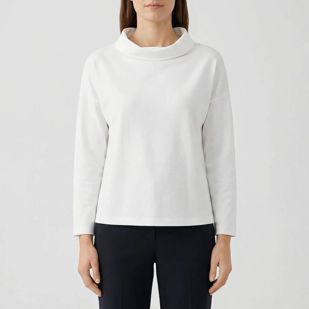 Lapelux - Half Turtleneck Relaxed Fit Top