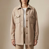 Oversized Drop-Shoulder Shacket/ Sweater for Women