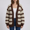 Open-Front Textured Knit Cardigan for Women
