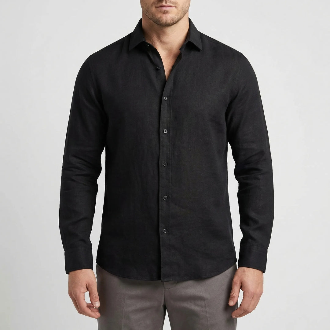 Linvero - Long Sleeve Tailored Button-Down Shirt