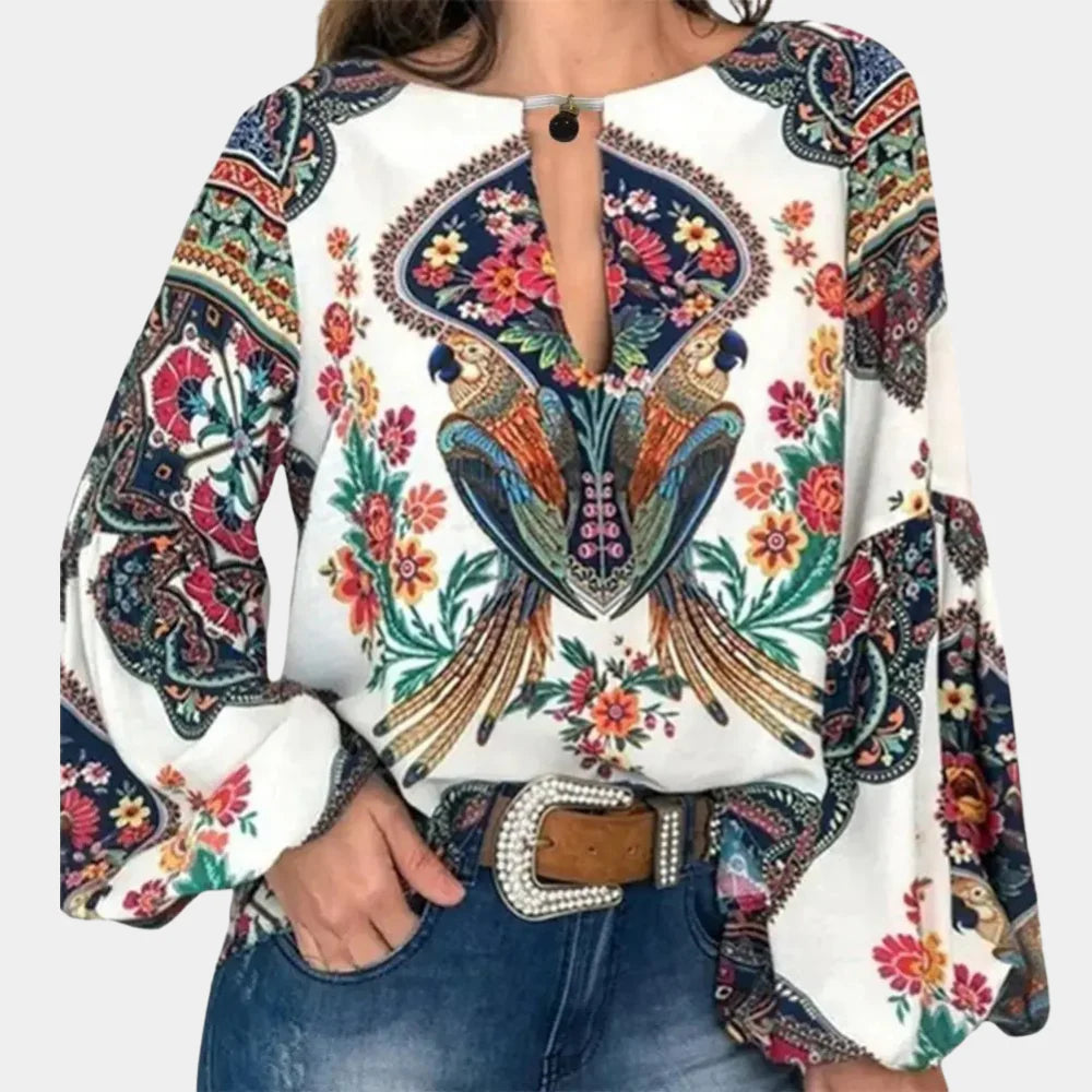 Women's Lightweight Floral Blouse