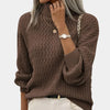 Classic Argyle Turtleneck Sweater for Women