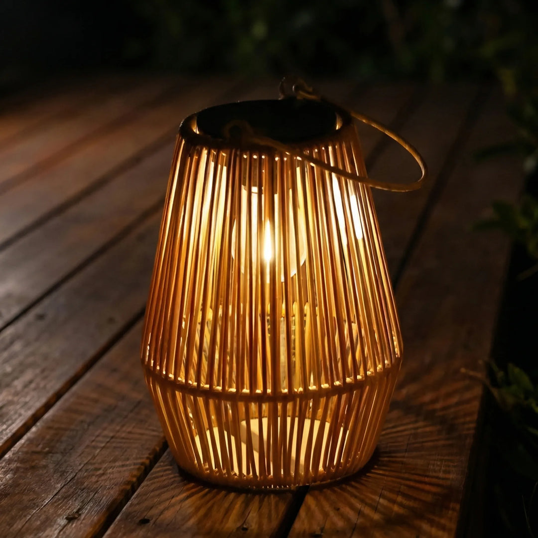 Lumivane - Woven Solar Hanging Lantern Set