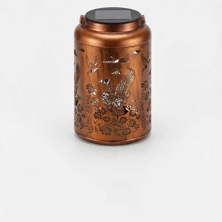 Lumivara - Decorative Solar Lantern With Cutout Design