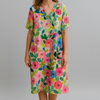 Spring-Like Colorful Floral Comfy Dress