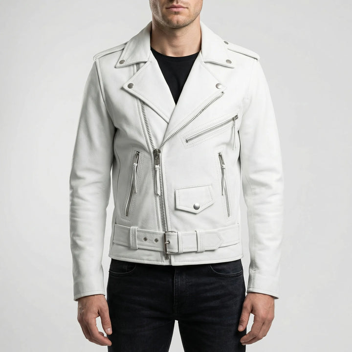 Motovenx - Asymmetrical Zip Biker Jacket