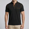 Short Sleeve Button Placket Polo for Men