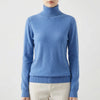 Slim-Fit Fine-Knit Turtleneck Sweater for Women