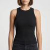 Fitted High Neck Racerback Tank Top for Women