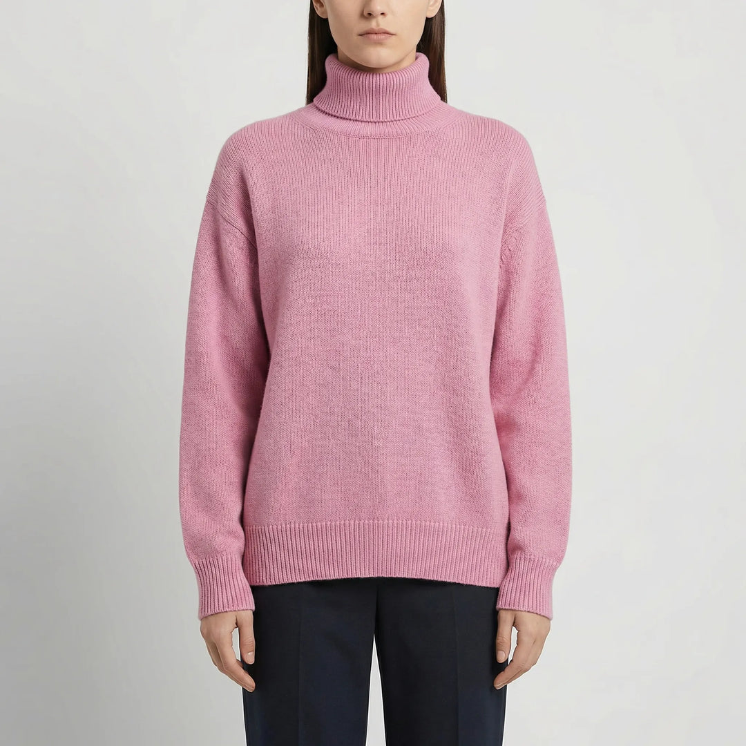 Neckura - Ribbed Rollneck Knit Sweater