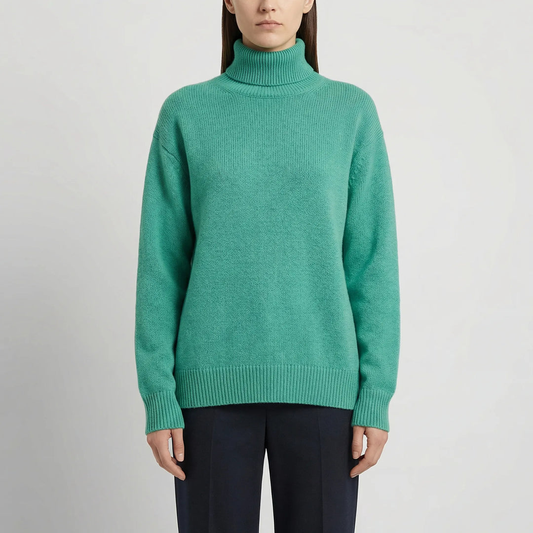 Neckura - Ribbed Rollneck Knit Sweater