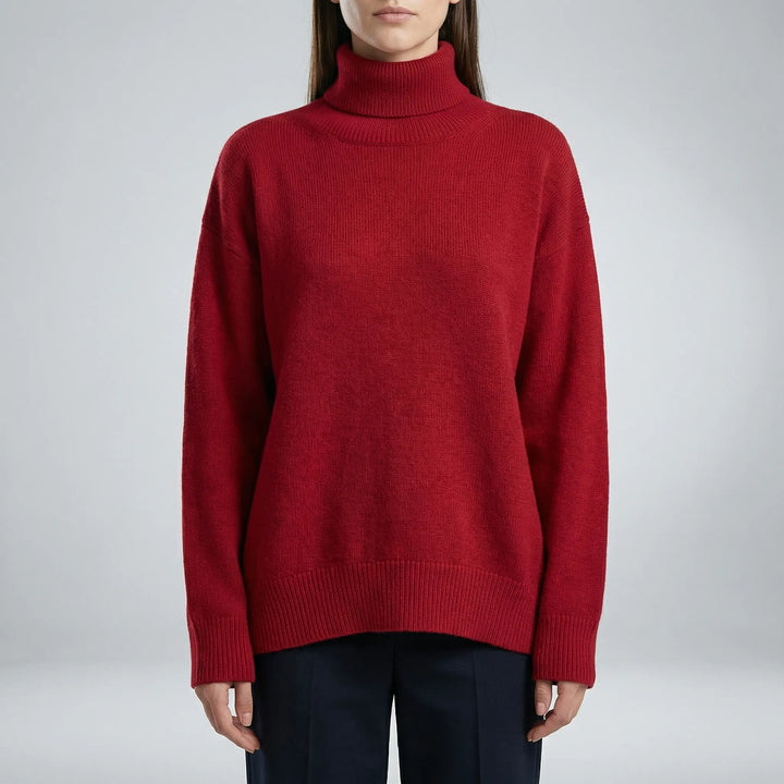 Neckura - Ribbed Rollneck Knit Sweater