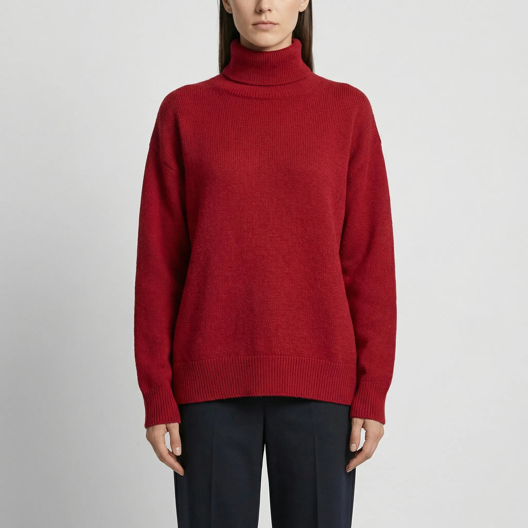 Neckura - Ribbed Rollneck Knit Sweater