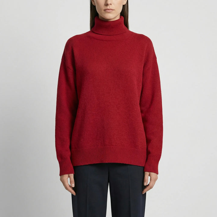Neckura - Ribbed Rollneck Knit Sweater