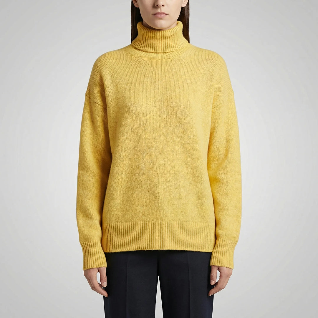 Neckura - Ribbed Rollneck Knit Sweater