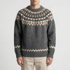 Fair Isle Crewneck Pullover Sweater for Men