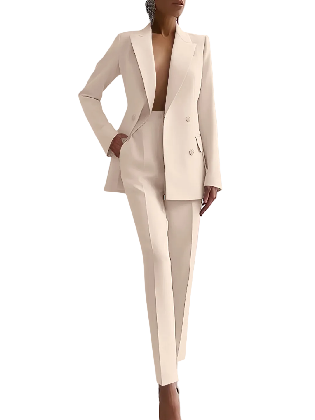 Elegant Two-Piece Blazer Set for Women