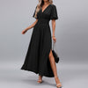 Women’s Elegant V-Neck Maxi Dress