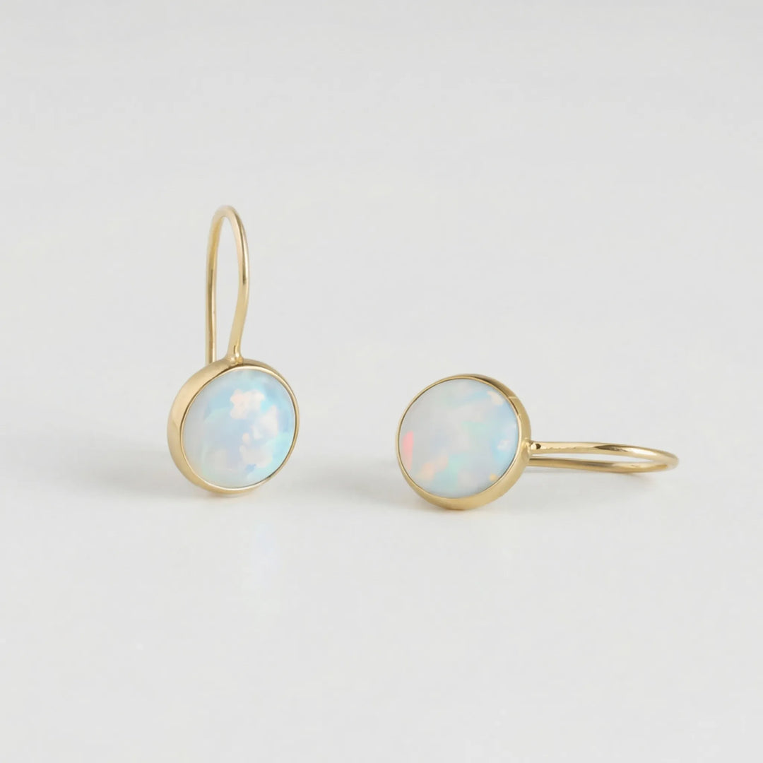 Opalique - Vintage-Inspired Opal Drop Earrings