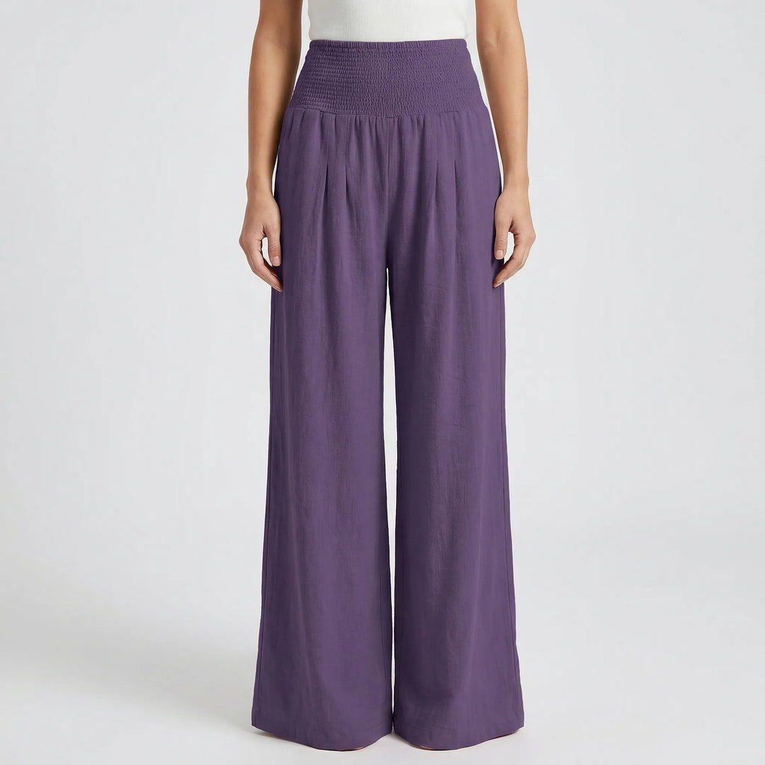 Palazzura - High-Waist Wide-Leg Palazzo Pant