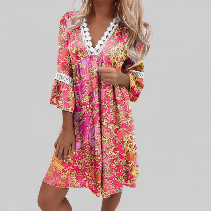 Stylish Printed Loose Dress
