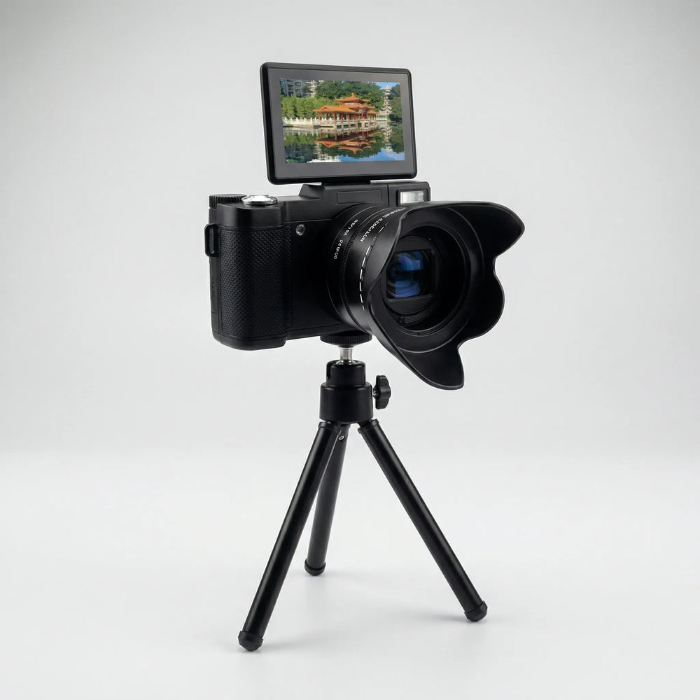 Pixluno - Compact Beginner Digital Camera With Flip Screen