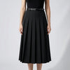 Pleated Mid-Length Casual Skirt for Women
