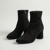 Pointed Toe Block Heel Ankle Boot