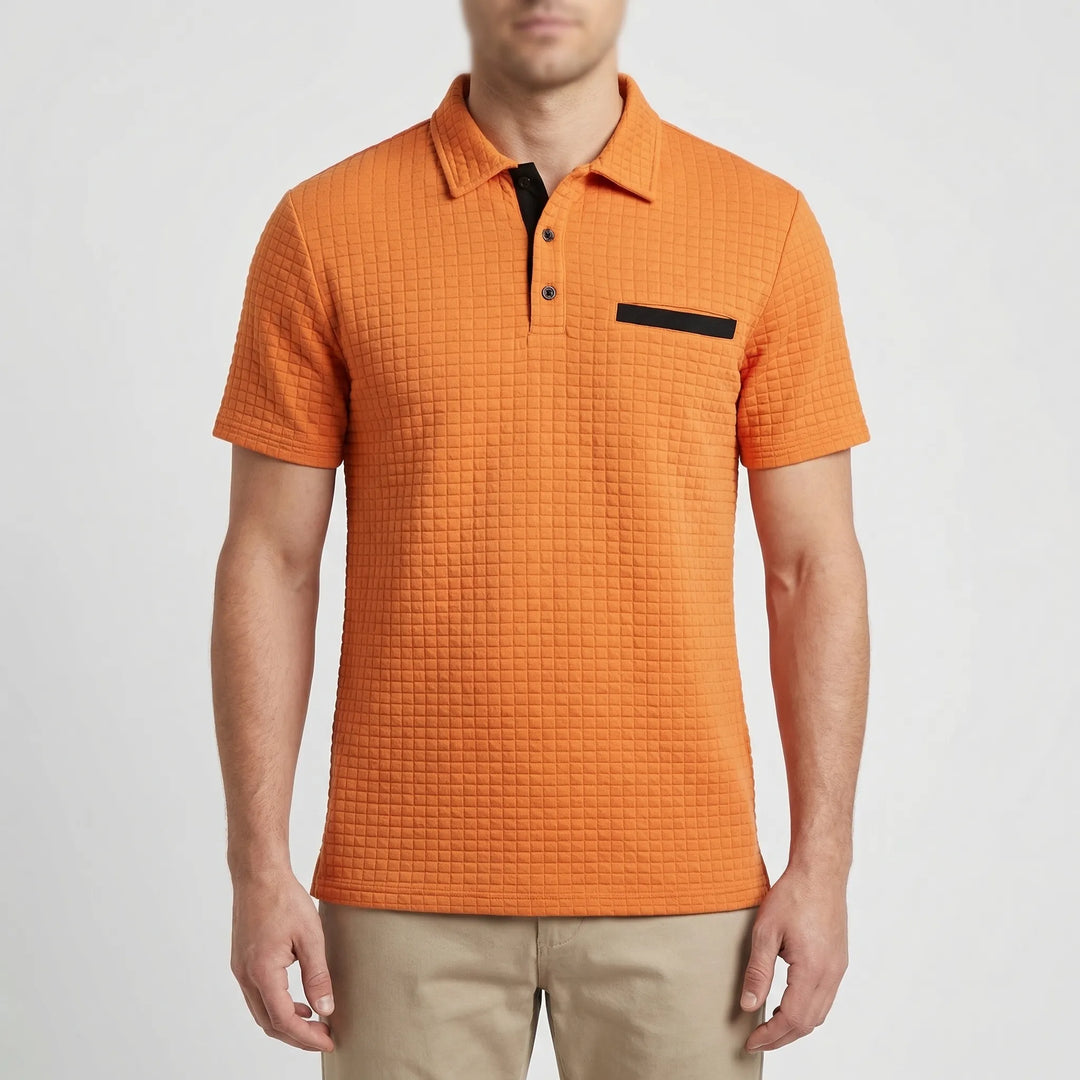 Poluxe - Slim-Fit Short-Sleeve Polo Shirt