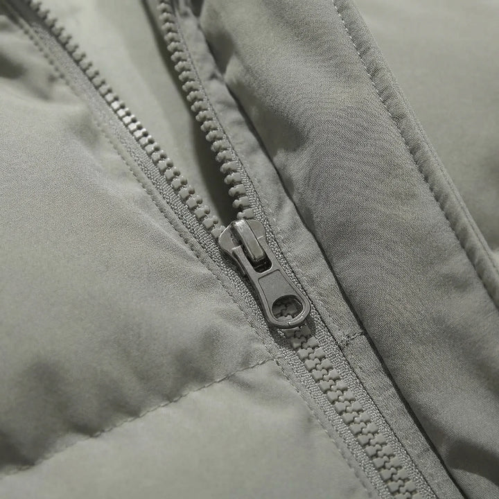 Puffora - Hooded Puffer Jacket With Full-Front Zipper