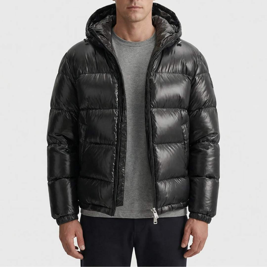 Quiltex - Quilted Hooded Puffer Jacket For Men