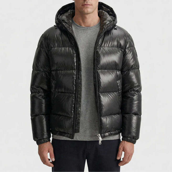 Quiltex - Quilted Hooded Puffer Jacket For Men