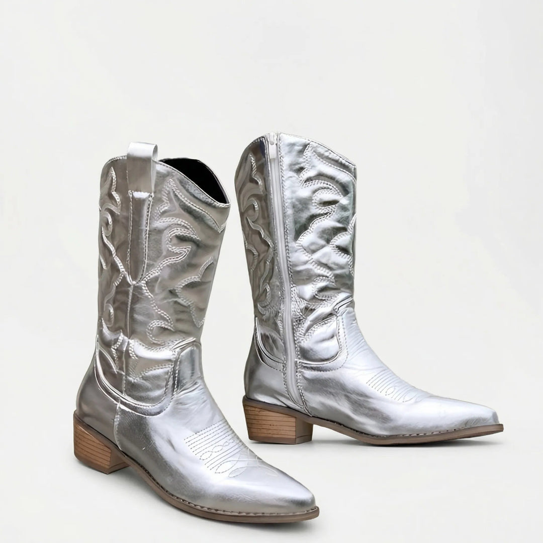 Ranchella - Pointed Toe Western Knee Boot