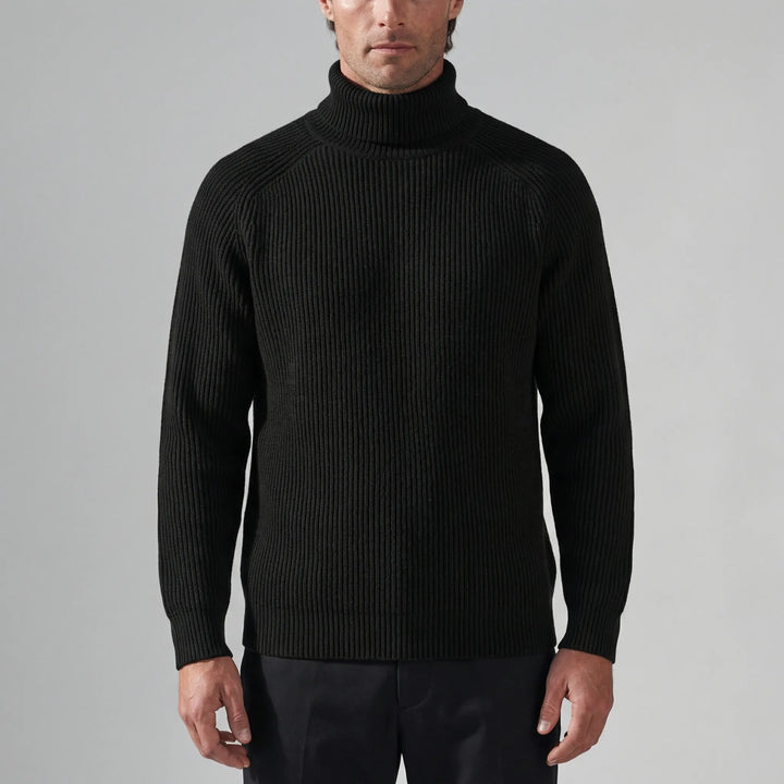 Rollnek - Slim Fit Ribbed Turtleneck Sweater