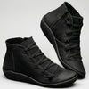 Lace-Up Pointed Toe Ankle Boot