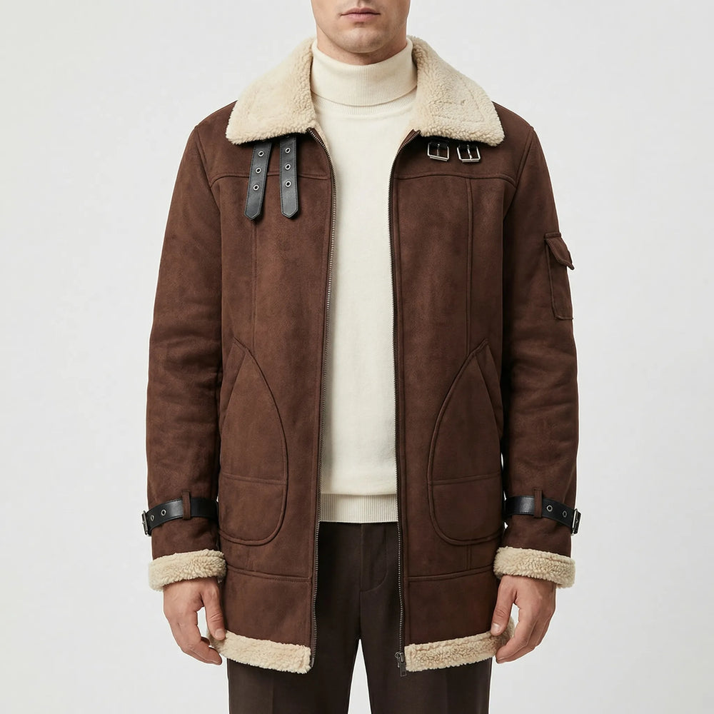 Ruvarka - Sherpa-Lined Zip-Up Men's Jacket