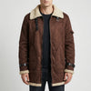Sherpa-Lined Zip-Up Men's Jacket