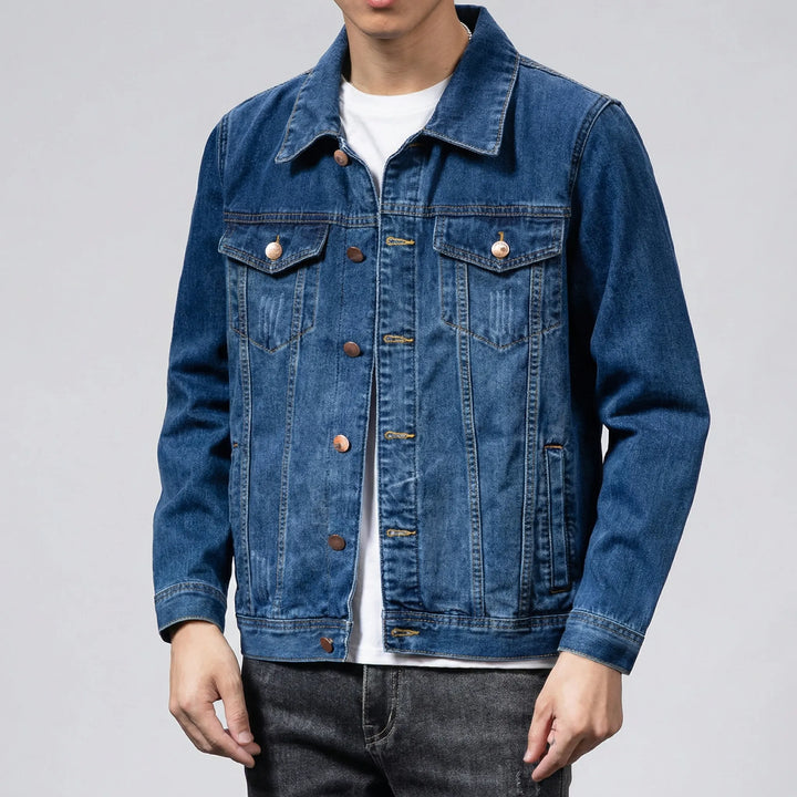 Ruveko - Classic Button-Front Denim Jacket