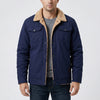 Sherpa-Lined Button-Front Jacket for Men