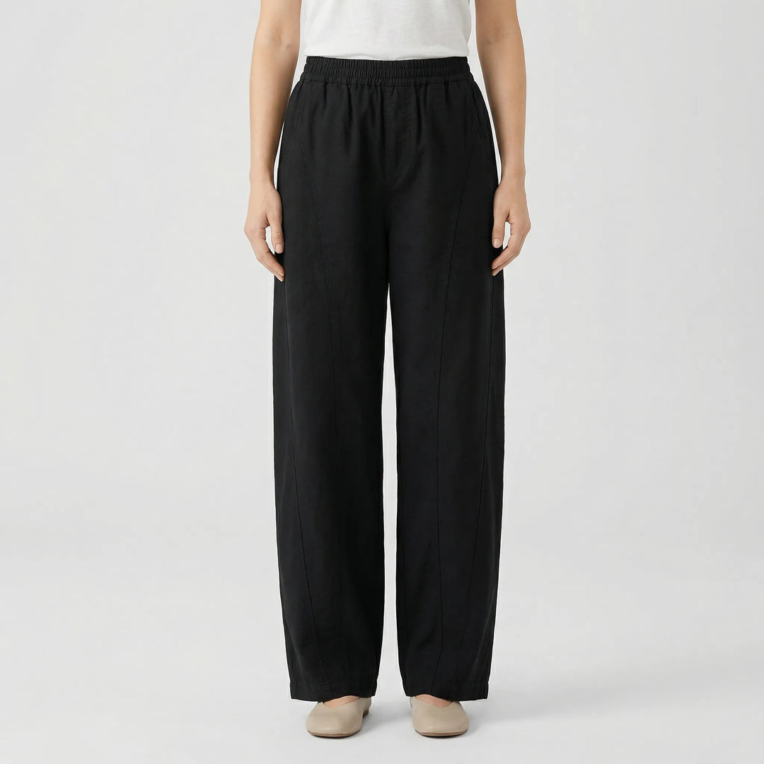 Slaxora - Relaxed Fit Solid Color Pants