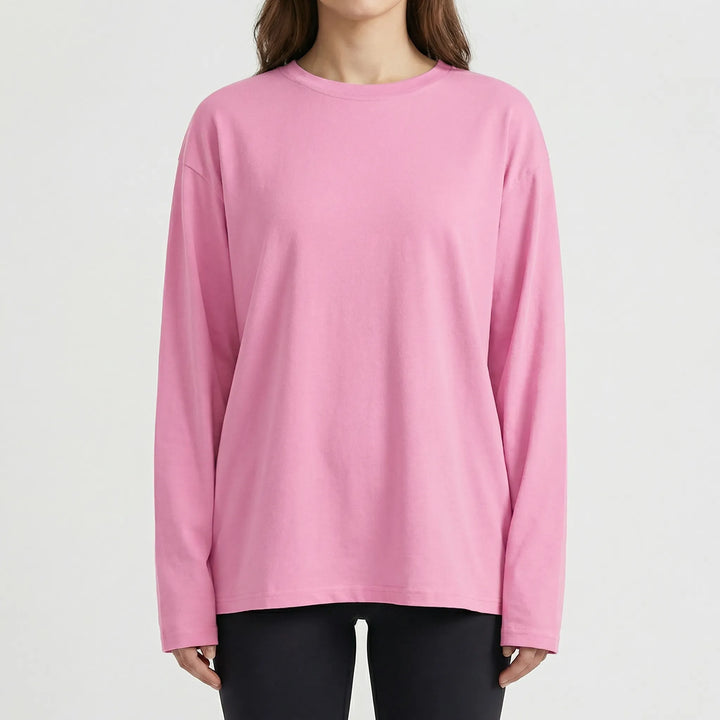 Slouvera - Oversized Crewneck Long Sleeve Top