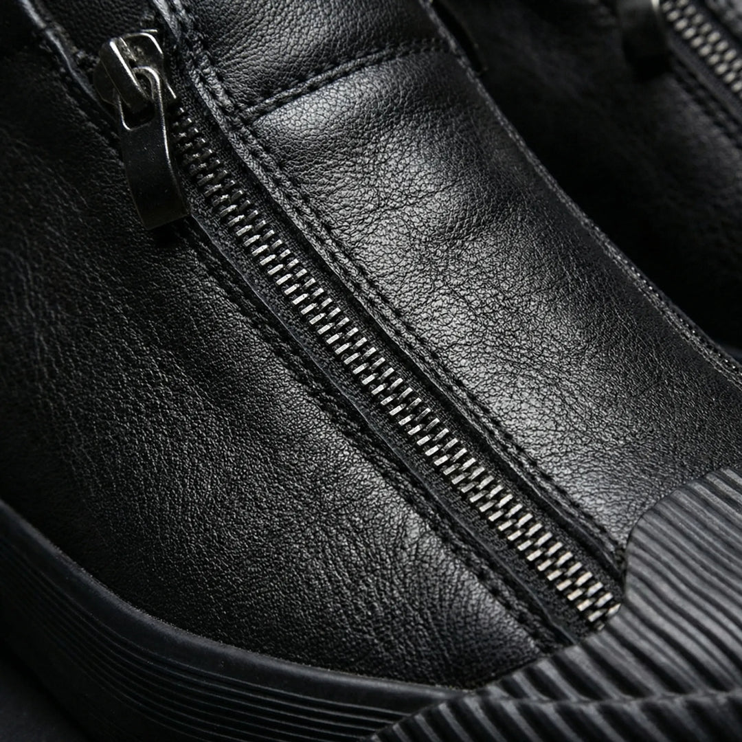 Slyvoro - Low-Profile Zip-Entry Casual Sneaker