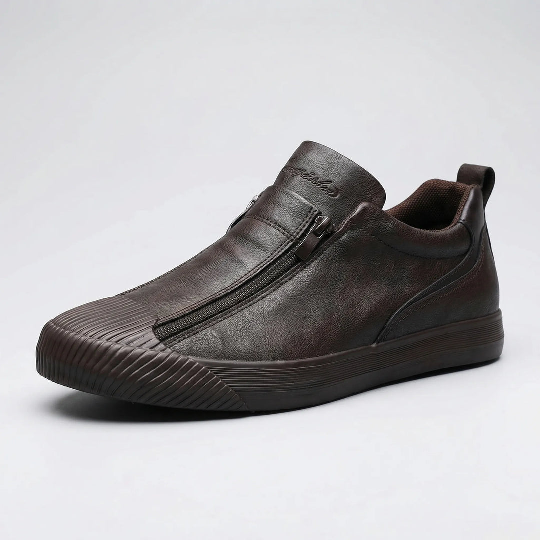 Slyvoro - Low-Profile Zip-Entry Casual Sneaker