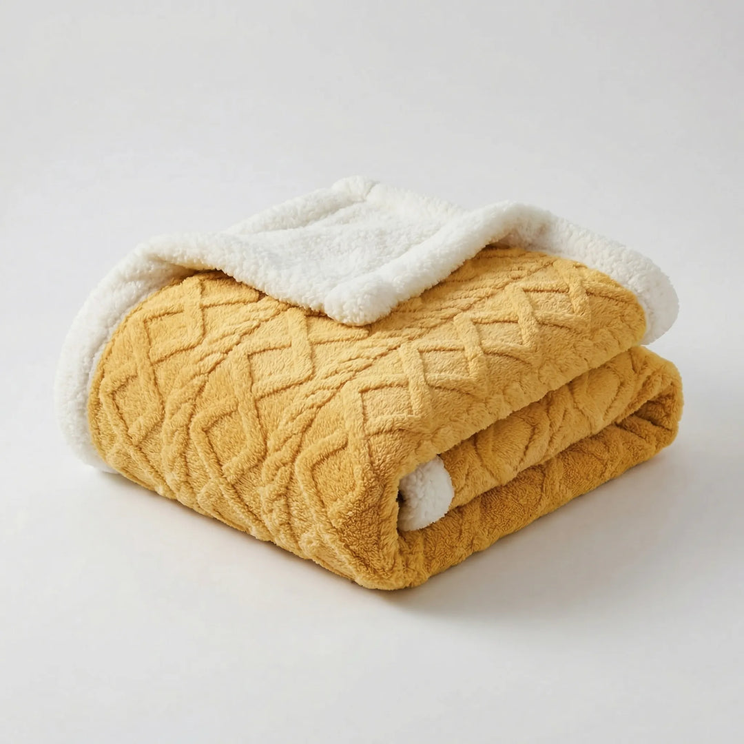 Snuvrex - Reversible Double-Sided Sherpa Throw Blanket