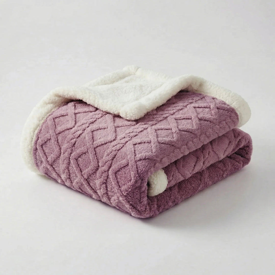 Snuvrex - Reversible Double-Sided Sherpa Throw Blanket
