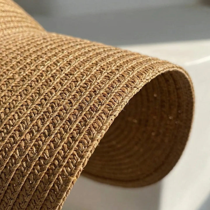 Solanti - Foldable Wide-Brim Woven Sun Visor