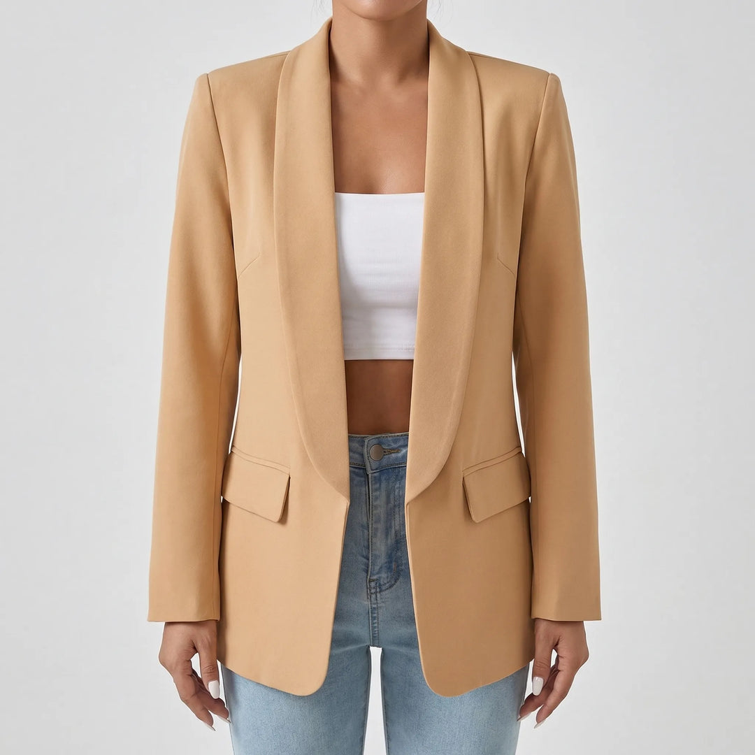 Stellona - Structured Open-Front Women's Blazer