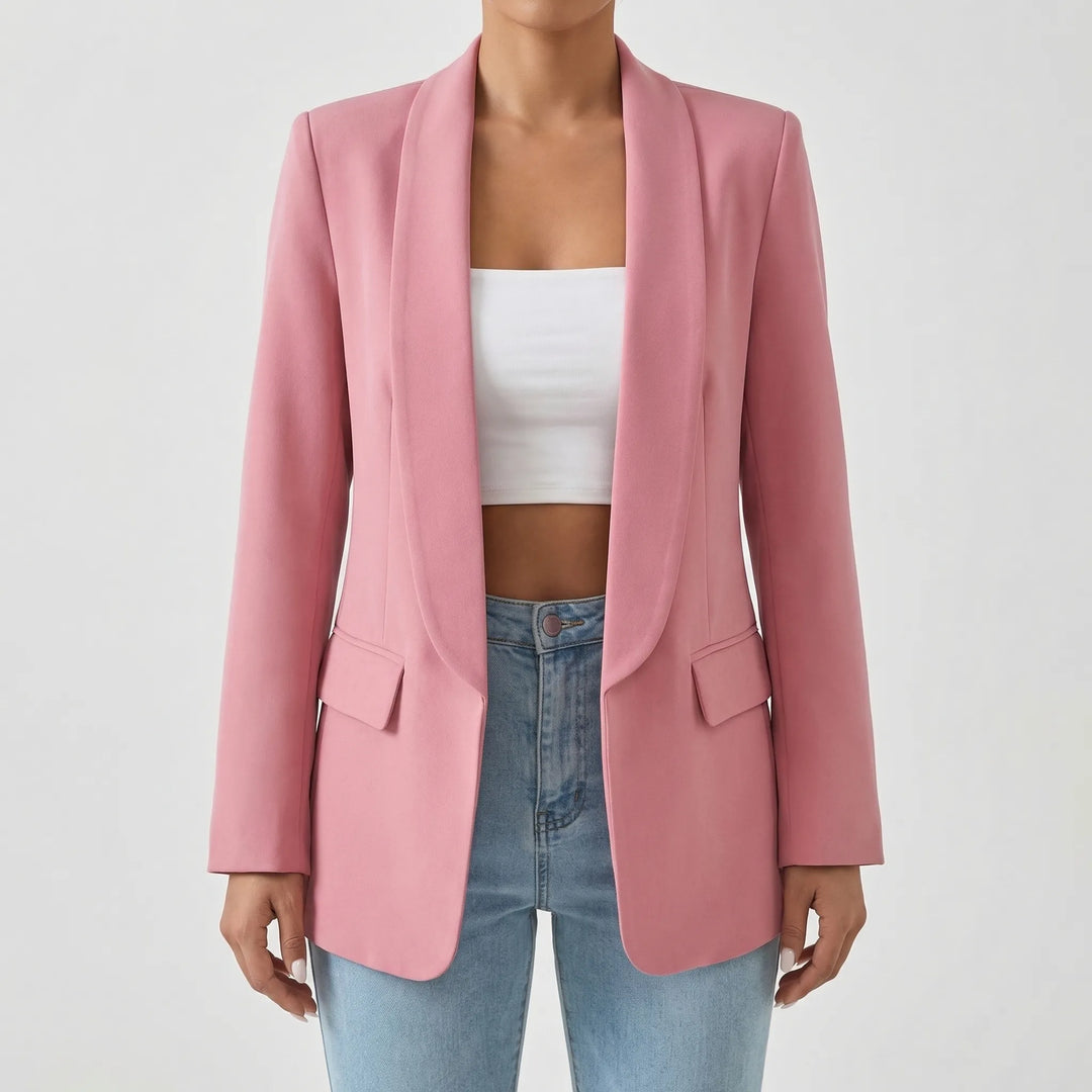 Stellona - Structured Open-Front Women's Blazer